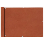 Balkonscherm 75x400 cm terracotta textiel