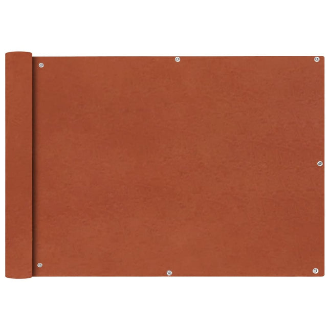 Balkonscherm Oxford Textiel Terracotta 75 x 400 cm