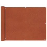 Balcony privacy screen Oxford textile 90x400 cm terracotta