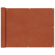 Balkonscherm 90x600 cm terracotta textiel