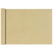 Balkonscherm Oxford textiel 75x400 cm beige 75 x 400 cm