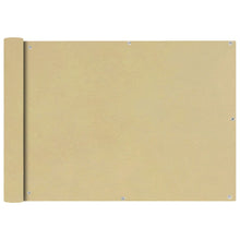 Balkonscherm Oxford textiel 75x600 cm beige 75 x 600 cm