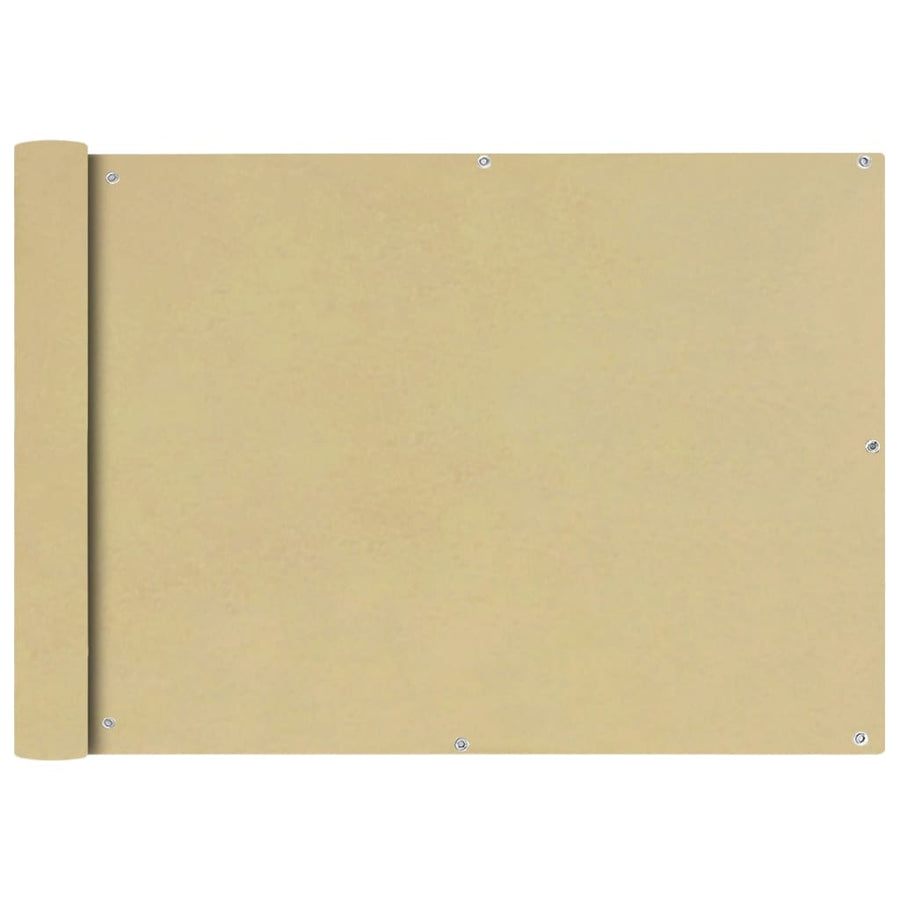 Balkonscherm Oxford textiel 75x600 cm beige 75 x 600 cm