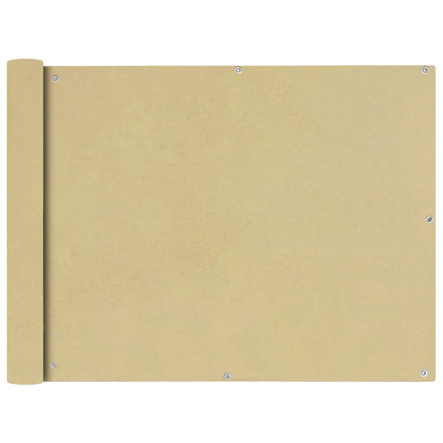 Balkonscherm Oxford textiel 90x400 cm beige 90 x 400 cm