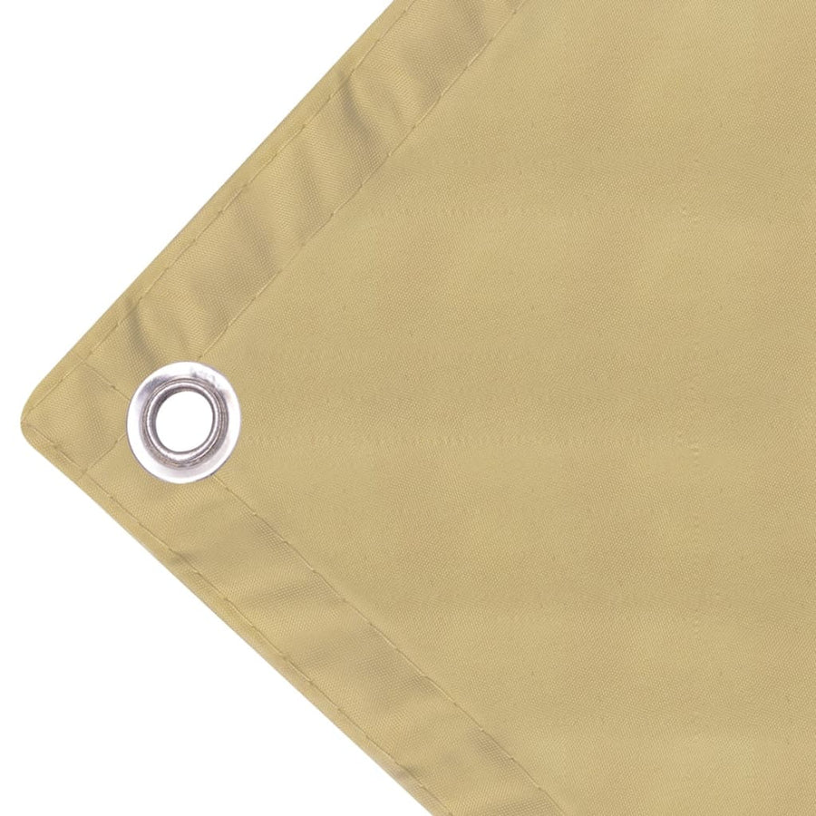 Balkonscherm Oxford textiel 90x400 cm beige 90 x 400 cm
