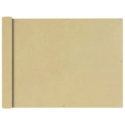 Balkonscherm 90x600 cm beige textiel