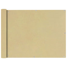 Balkonscherm Oxford textiel 90x600 cm beige 90 x 600 cm