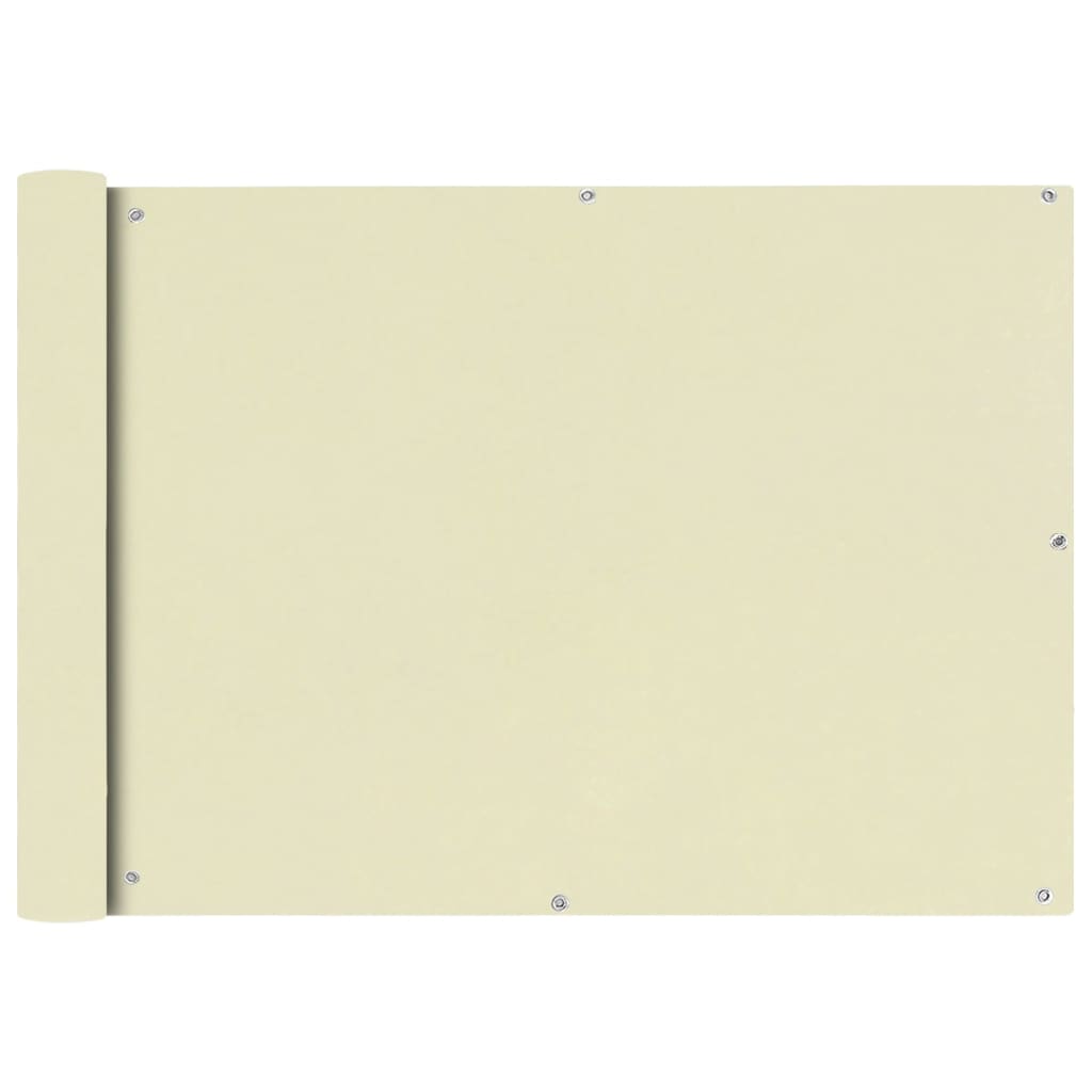 Balkonscherm Oxford Textiel Crème 75 x 600 cm
