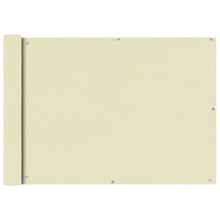 Balkonscherm Oxford Textiel Crème 75 x 600 cm