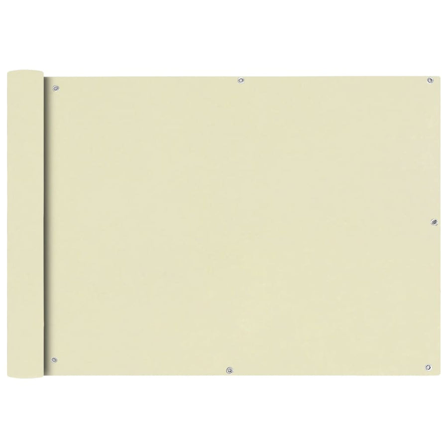 Balkonscherm Oxford Textiel Crème 75 x 600 cm