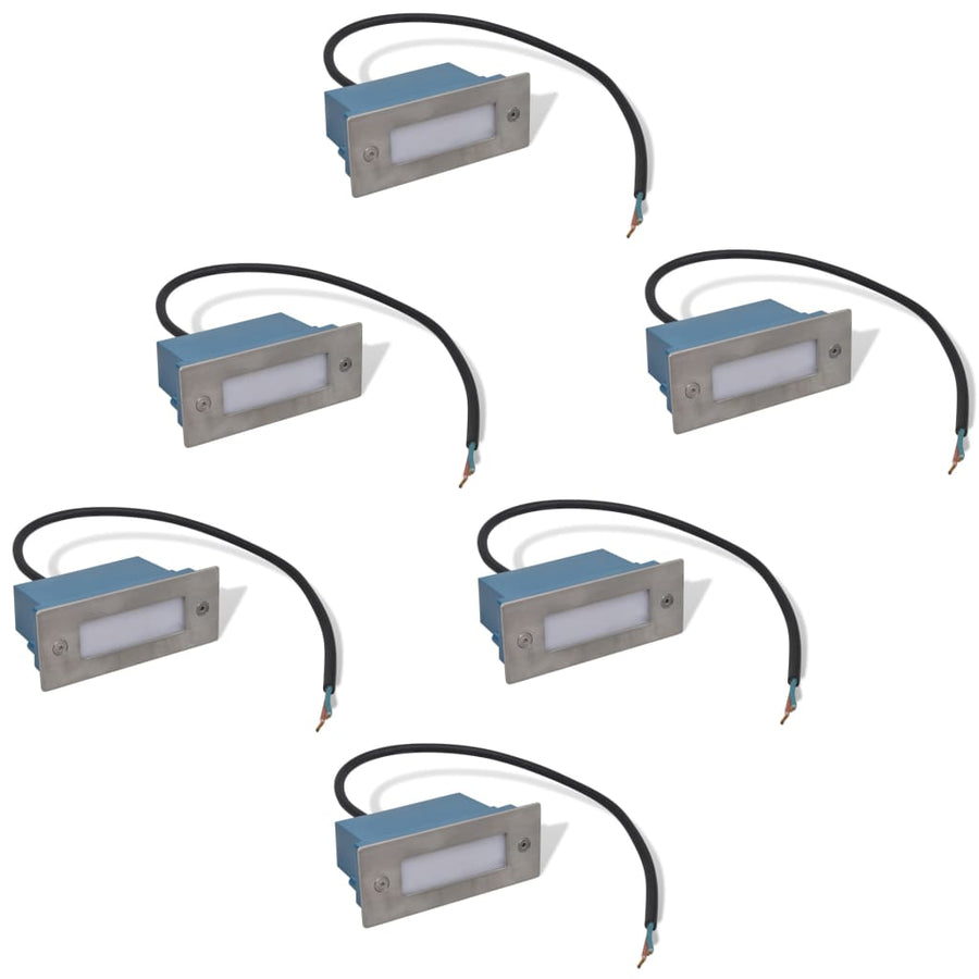Trapinbouwspots 6 St Led 44X111X56 Mm