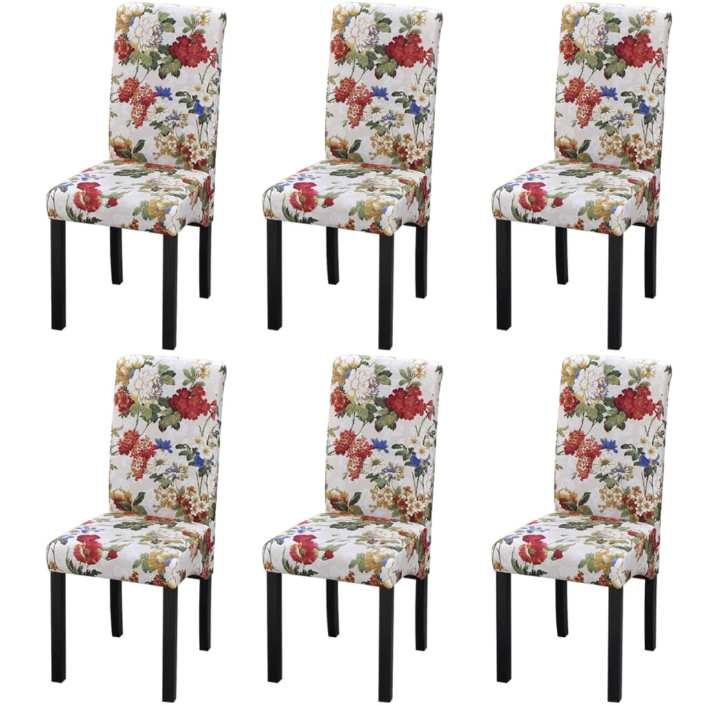 Eetkamerstoelen Stof Meerkleurig 6