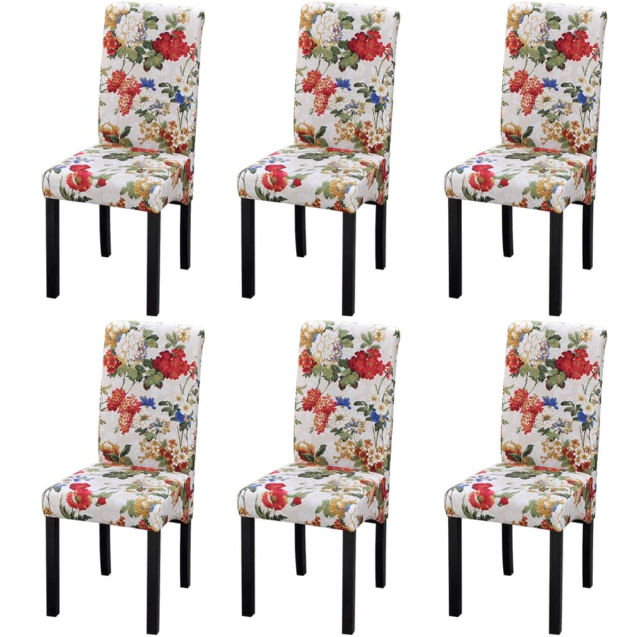 Eetkamerstoelen Stof Meerkleurig 6