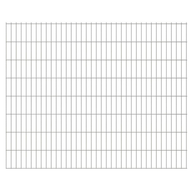 Dubbelstaafmat 2,008X1,63 M Zilverkleurig