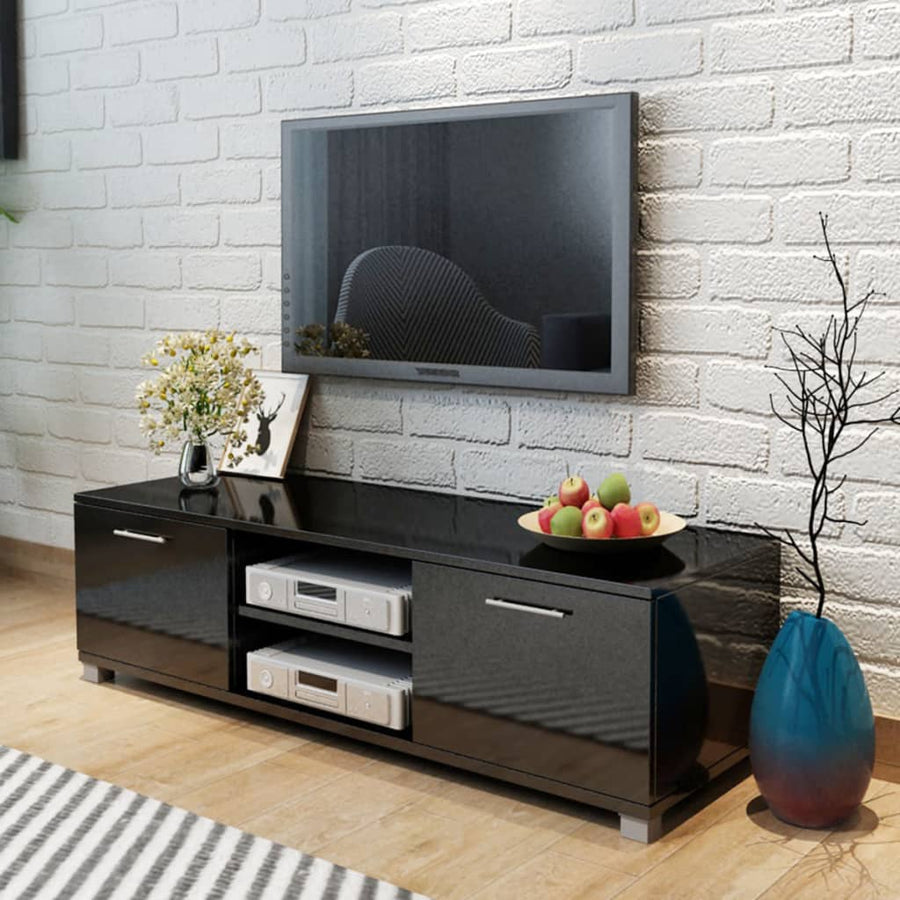 Tv-Meubel 20X40,5X35 Cm 120 x 40.5 x 35 cm Hoogglans zwart
