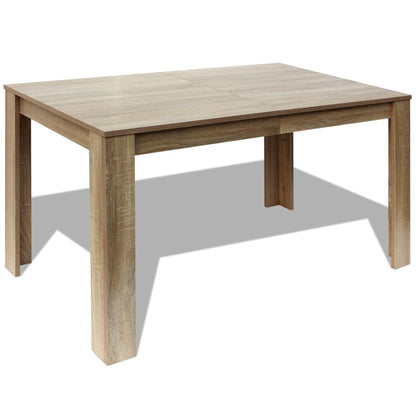 Eettafel 40X80X75 Cm Eikenkleurig Bruin