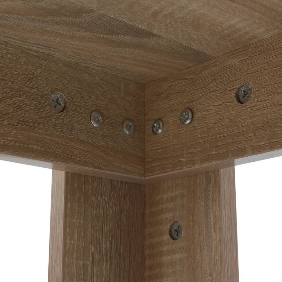 Eettafel 40X80X75 Cm Eikenkleurig Bruin