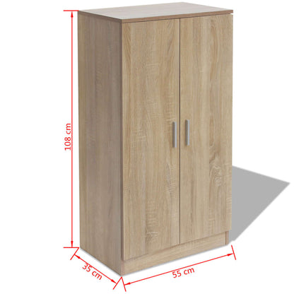 Schoenenkast 7 Planken Eiken