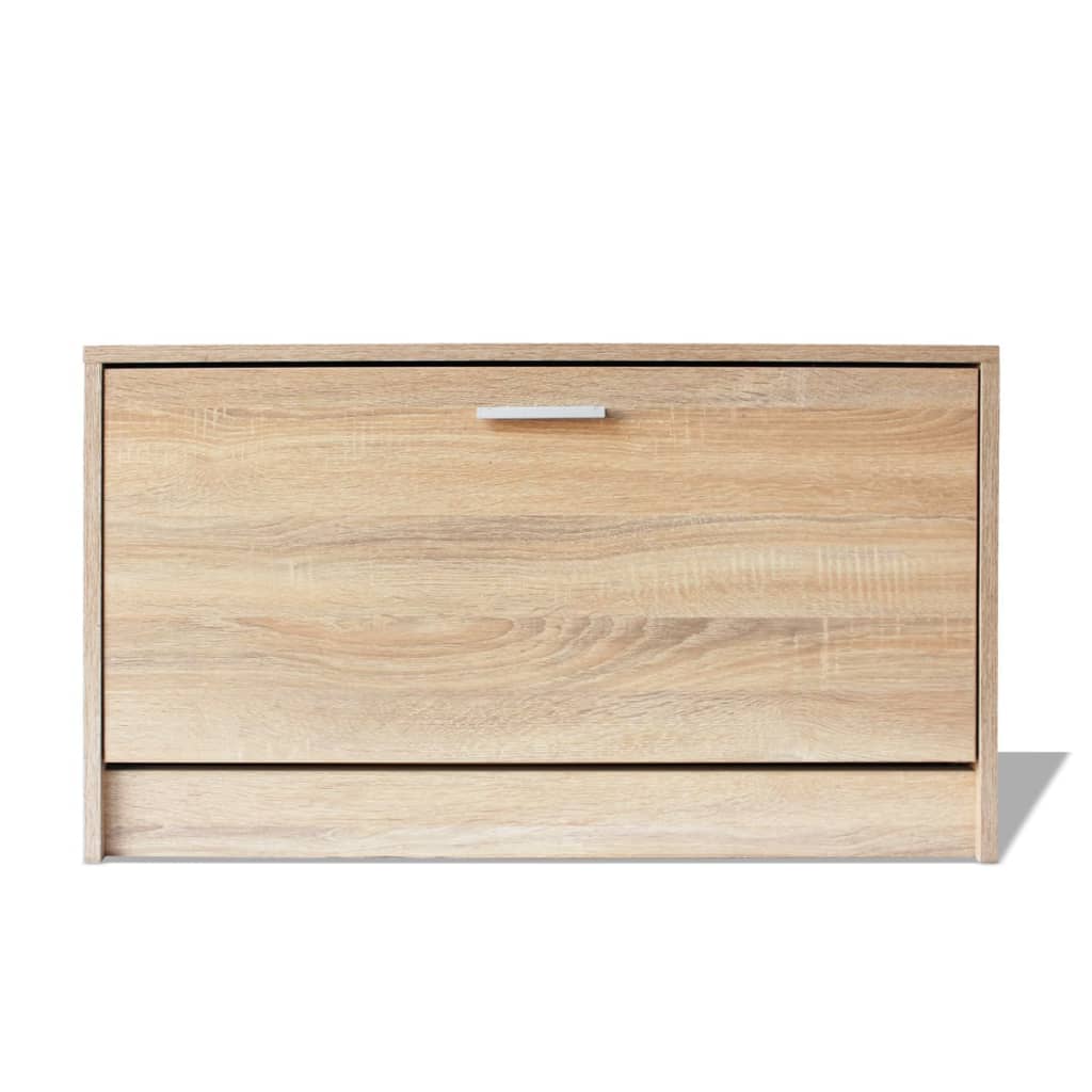 Schoenenopbergbank 80X24X45 Cm Kleurig Eiken