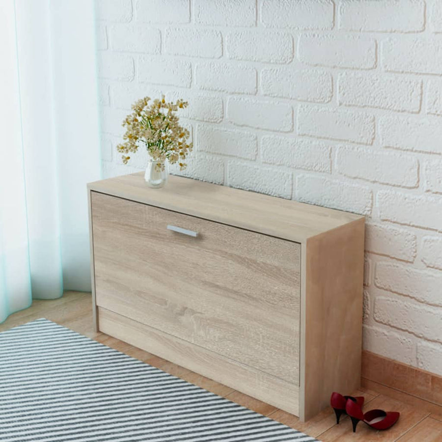 Schoenenopbergbank 80X24X45 Cm Kleurig Eiken