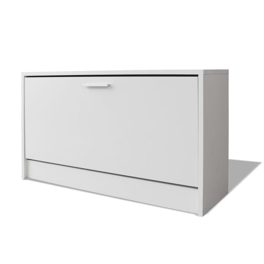 Schoenen opbergkast 80x24x45 cm wit Wit