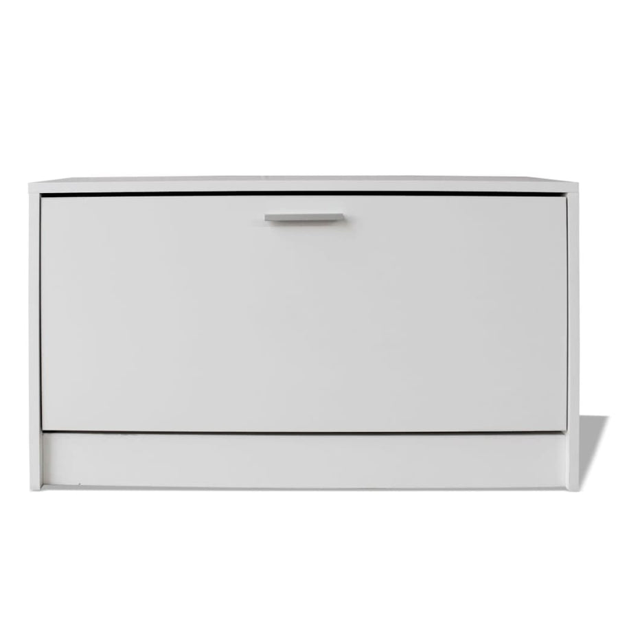 Schoenen opbergkast 80x24x45 cm wit Wit