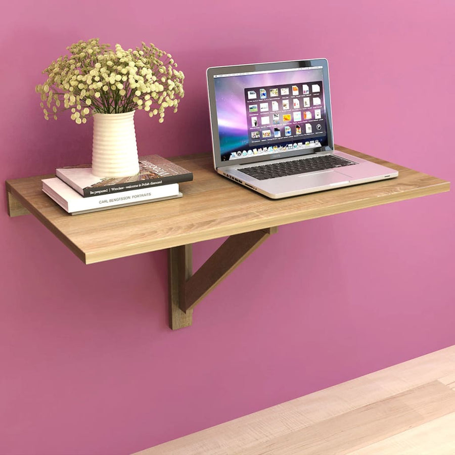 Wandtafel Inklapbaar 00X60 Cm Eikenkleurig Bruin