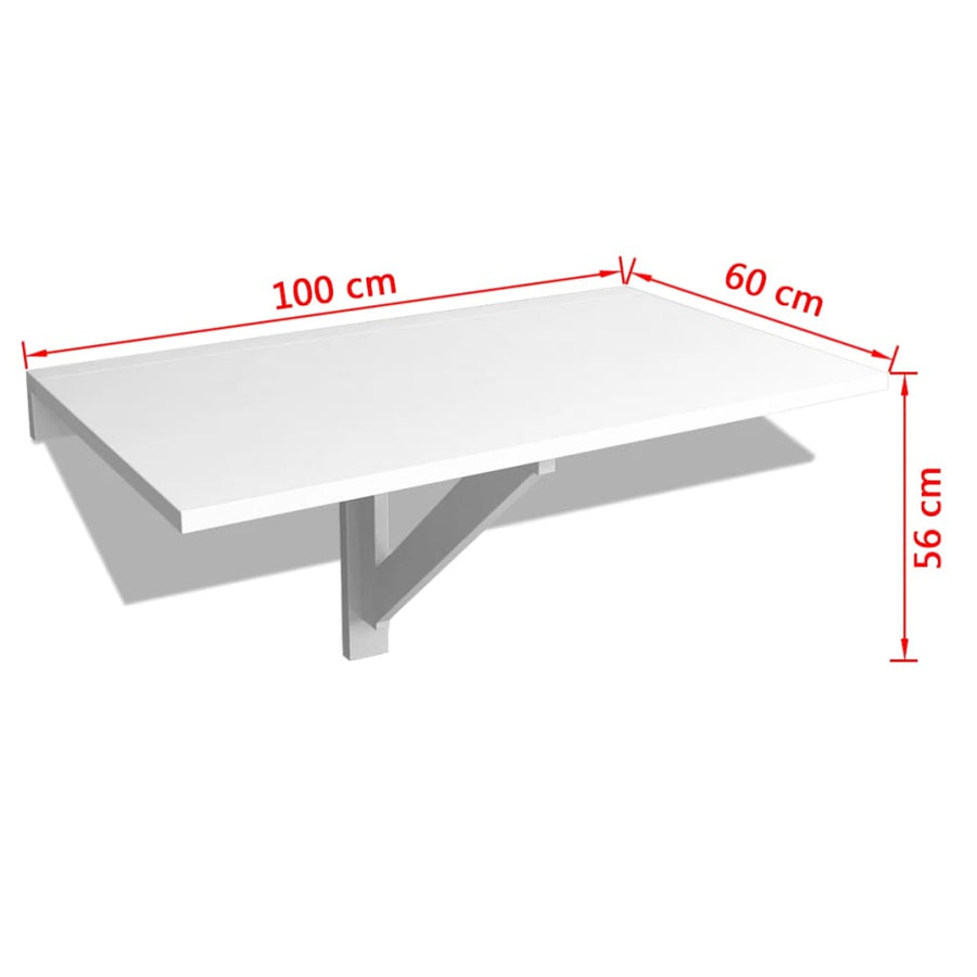 Wandtafel Inklapbaar 00X60 Cm Wit