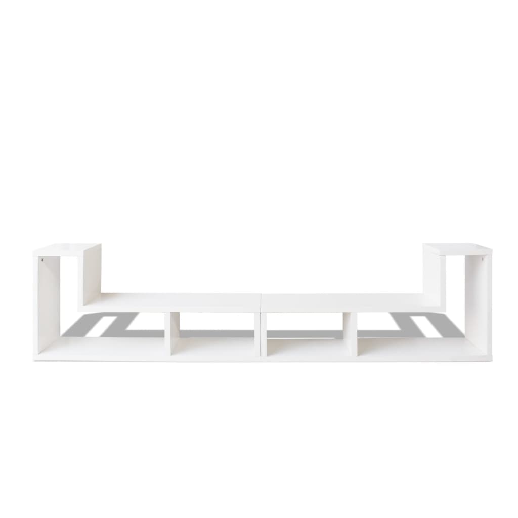 Tv-Meubel Dubbel L-Vormig Wit