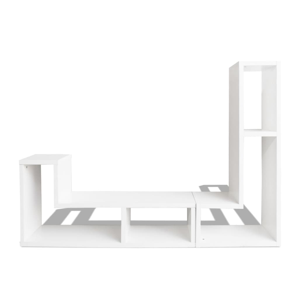 Tv-Meubel Dubbel L-Vormig Wit