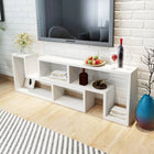 Tv-meubel L-vormig 120x30x56,4 cm wit