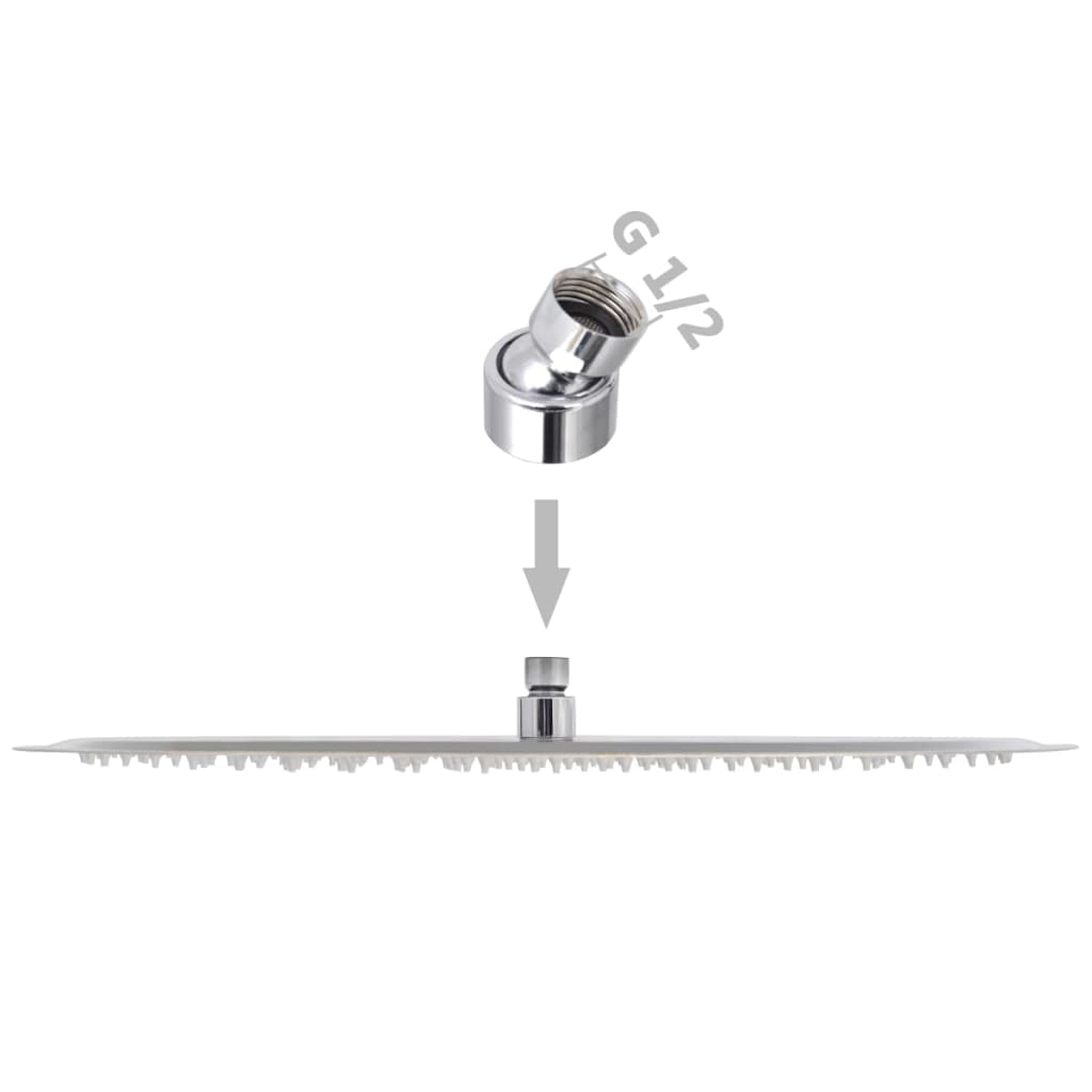 Regendouchekop roestvrij staal 50cm rond 1 Ø 50 cm