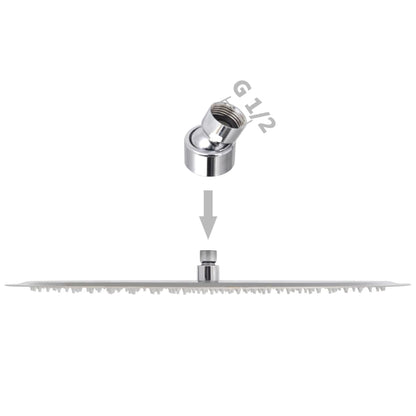 Regendouchekop roestvrij staal 50cm rond 1 Ø 50 cm