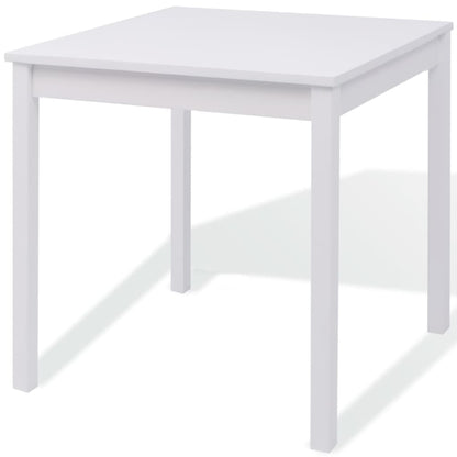 -Delige Eetkamerset Grenenhout 5 Wit