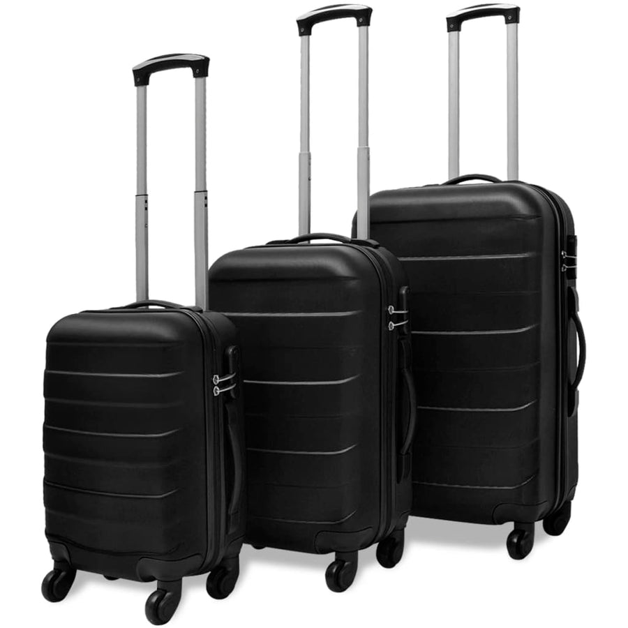3-Delige Kofferset Hard 5,5/55/66 Cm Zwart