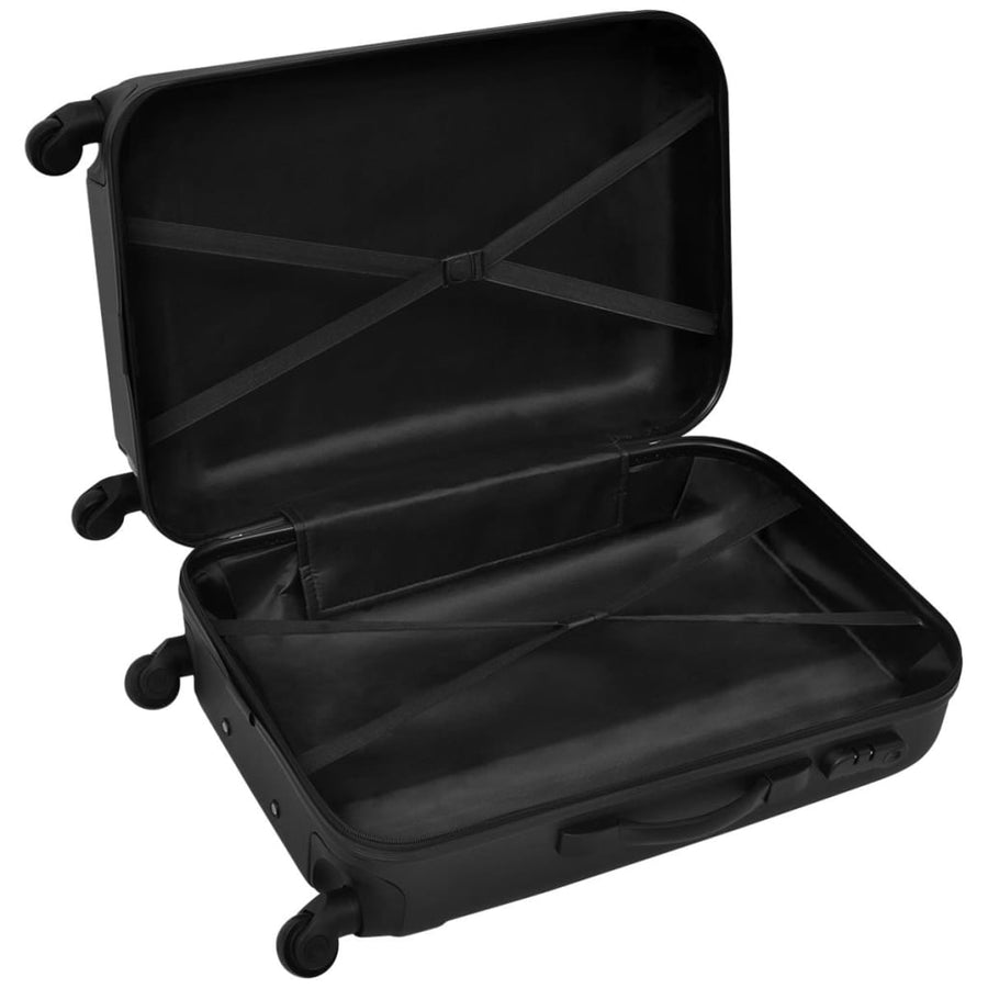 3-Delige Kofferset Hard 5,5/55/66 Cm Zwart