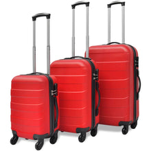3-Delige Kofferset Hard 5,5/55/66 Cm Rood