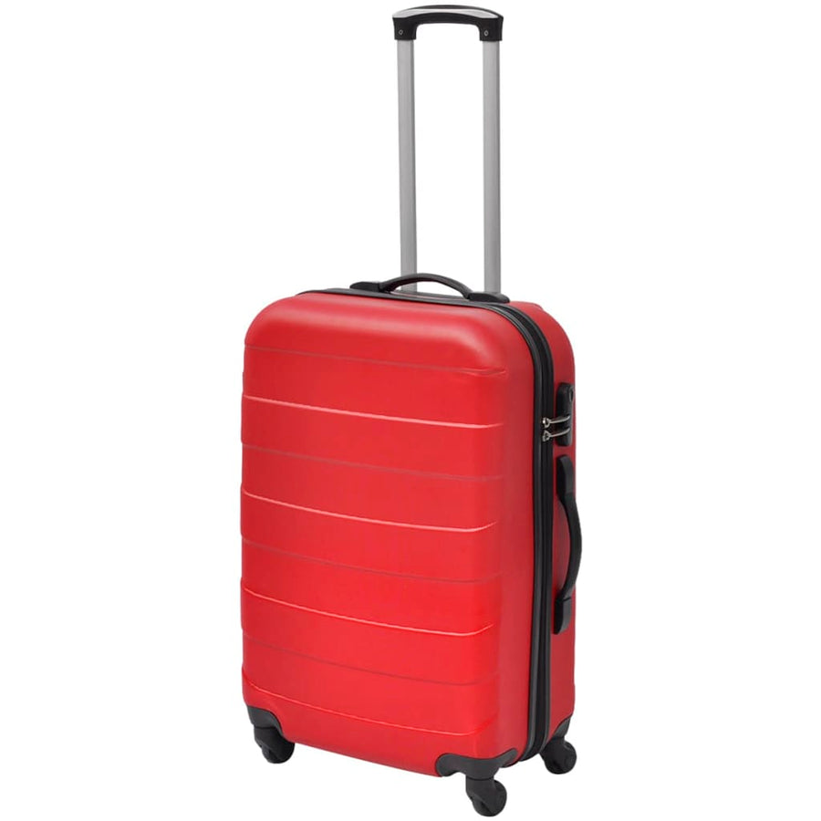 3-Delige Kofferset Hard 5,5/55/66 Cm Rood