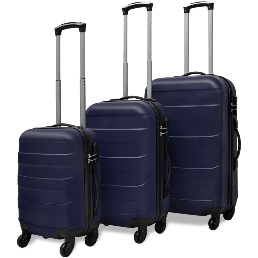 3-Delige Kofferset Hard 5,5/55/66 Cm Blauw