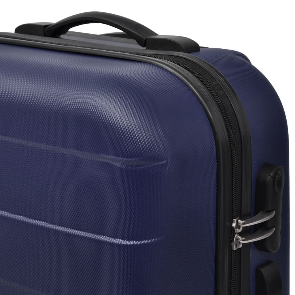 3-Delige Kofferset Hard 5,5/55/66 Cm Blauw