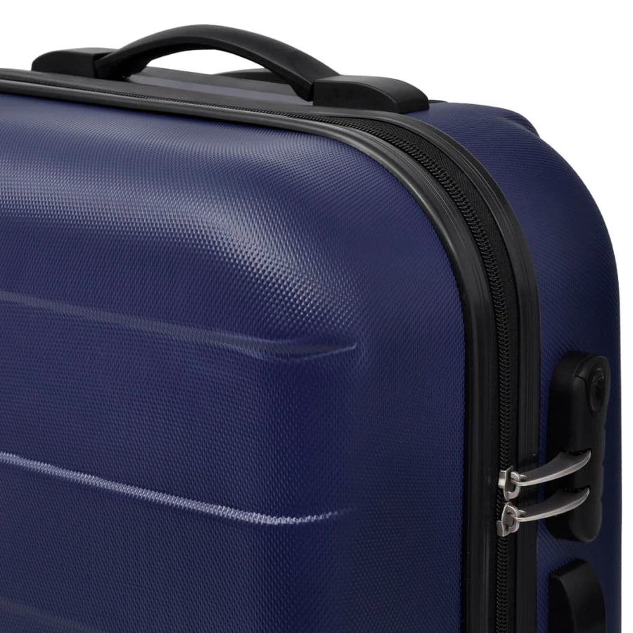 3-Delige Kofferset Hard 5,5/55/66 Cm Blauw
