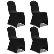 Stoelhoes stretch 4 stuks zwart