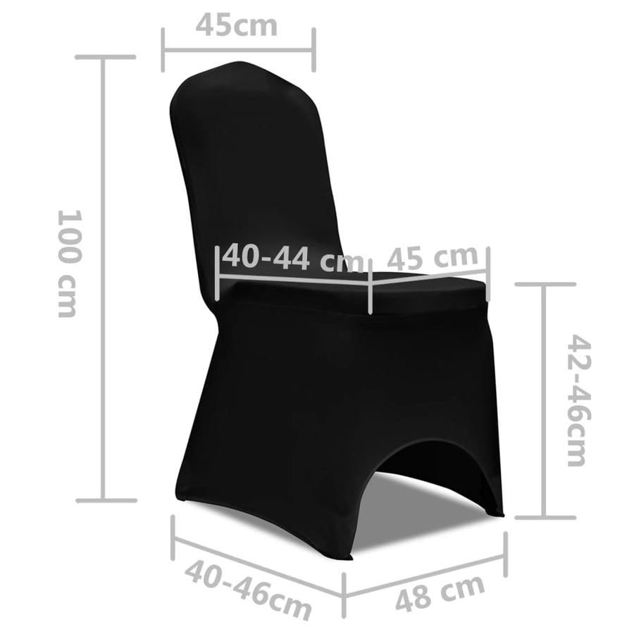 Stoelhoes Stretch 4 Stuks Zwart