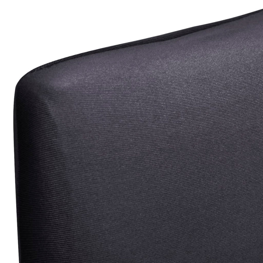 Stoelhoezen Stretch Recht Kleurig 4 Antraciet