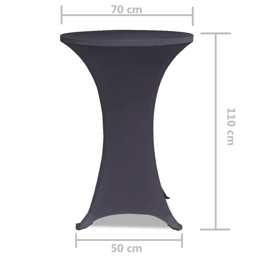 Tafelhoes Stretch 2 Stuks 70 cm Antraciet