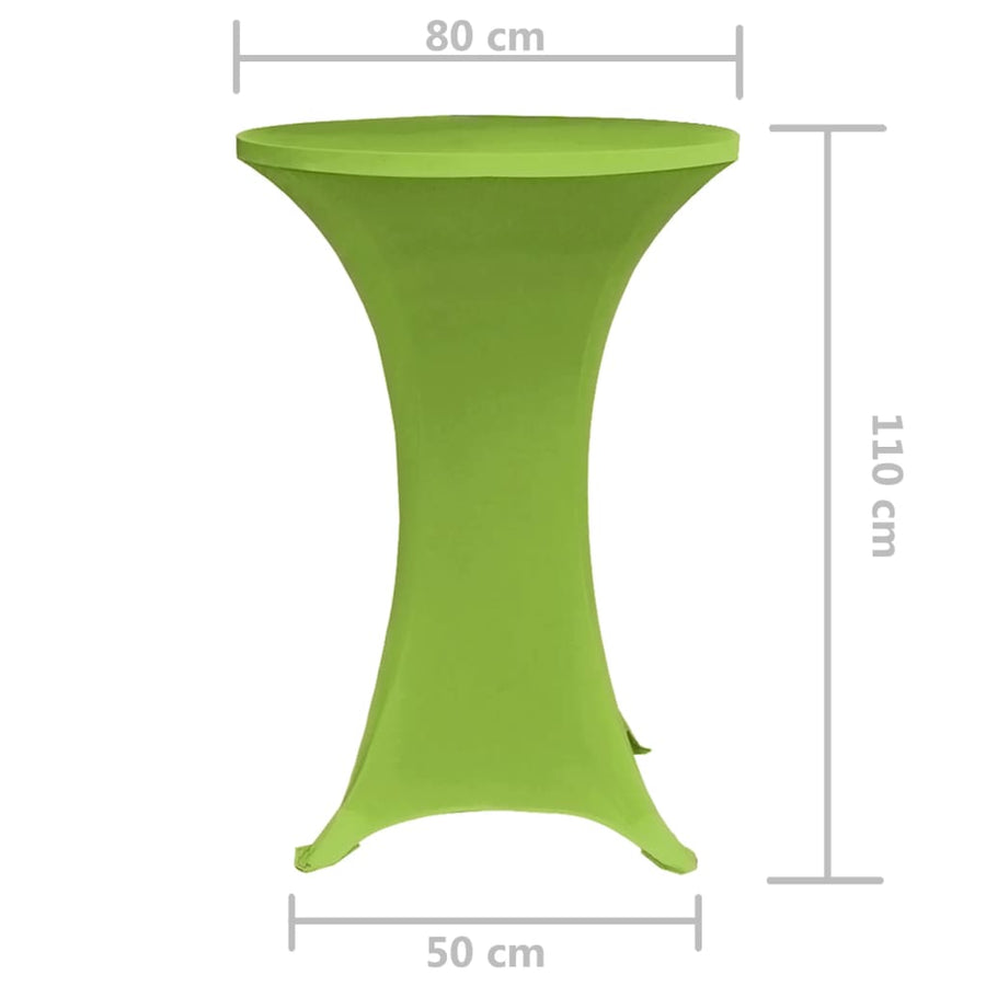 Tafelhoes Stretch Stuks 2 80 cm Groen