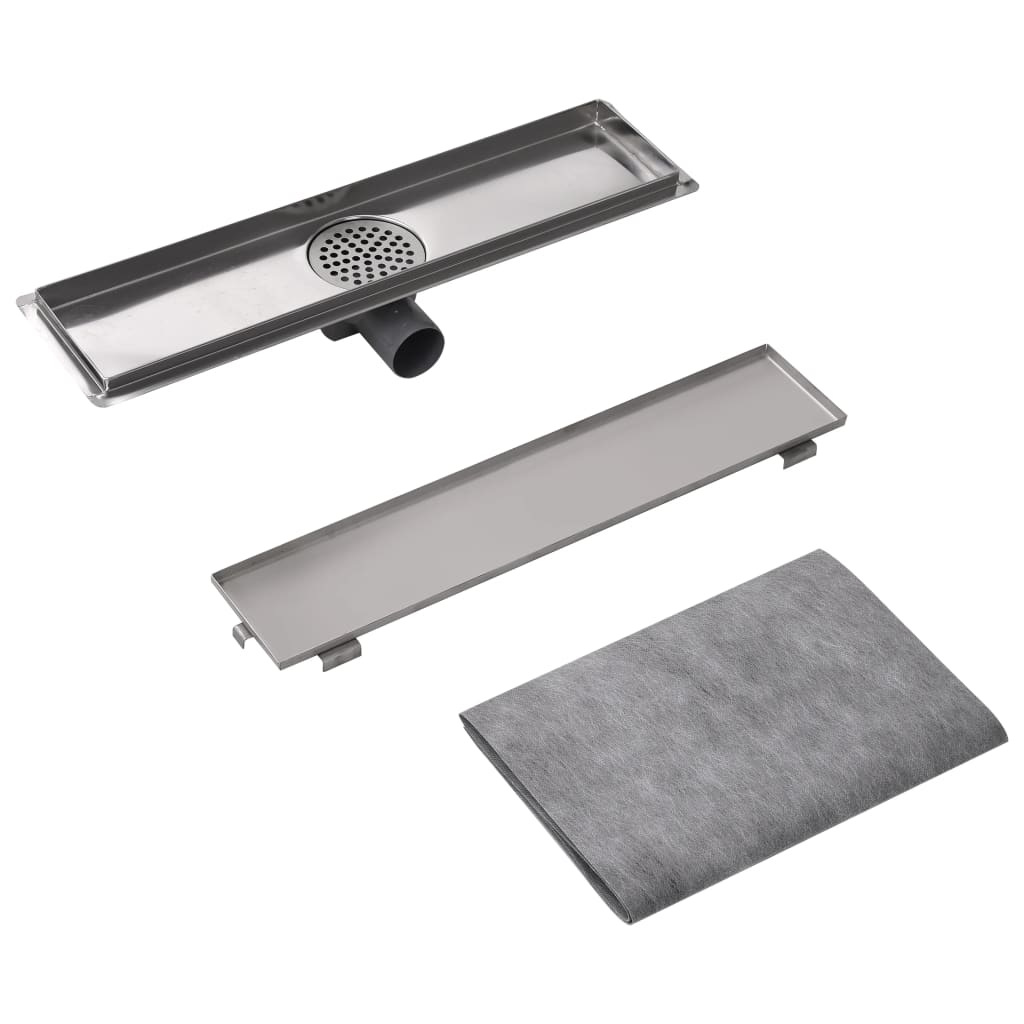 Doucheputje Rechthoekig 530X140Mm Roestvrij Staal 53 x 14 cm Tegelinzet