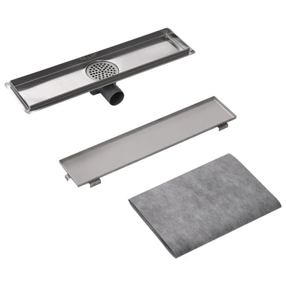 Doucheputje Rechthoekig 530X140Mm Roestvrij Staal 53 x 14 cm Tegelinzet