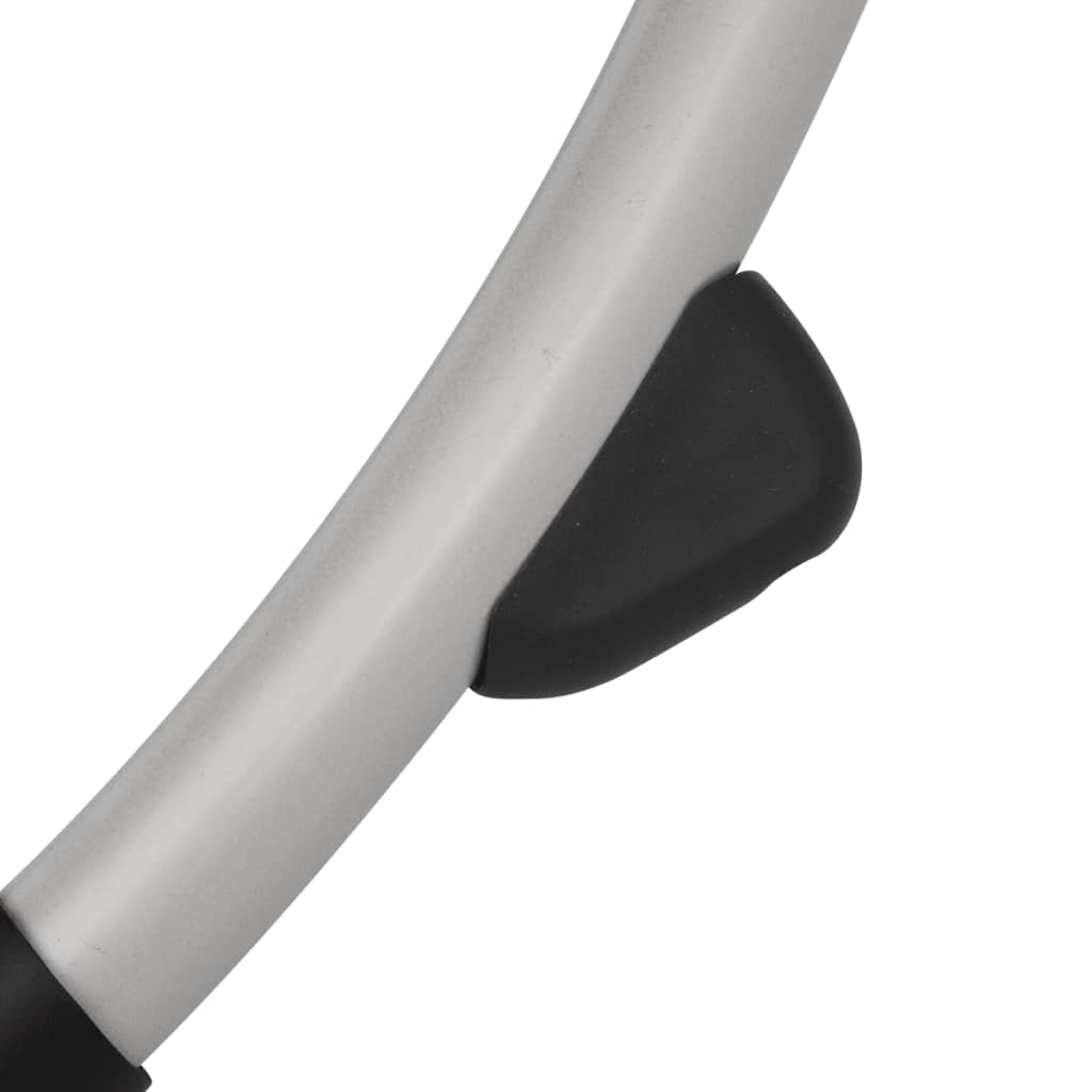 Ligbed Voor Buiten Geometrisch Staal Zwart en grijs