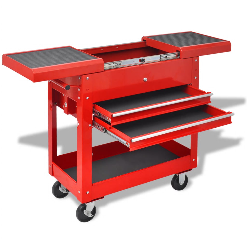 Gereedschapswagen 2 Lades Rood